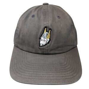 You Know Slideback Baseball Cap Gray One Size Adjustable Embroidered Cotton